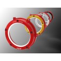 DBK Special Parts (Ducabike) EVO LED Dual Color Clear Wet Clutch Cover for the Ducati Panigale / Streetfighter / Multistrada / Diavel V4 DBK Special Parts (Ducabike) EVO LED Dual Color Clear Wet Clutch Cover for the Ducati Panigale / Streetfighter / Multistrada / Diavel V4